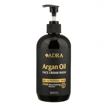 ژل شستشوی صورت پوست خشک و نرمال حاوی روغن آرگان 500 میلی لیتری آدرا