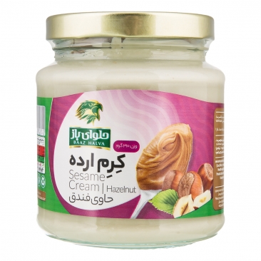 کرم ارده حاوی فندق 310 گرمی حلوای باز