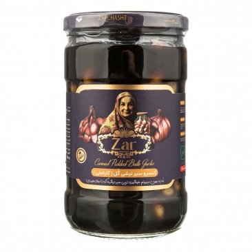 کنسرو سیر ترشی گل کاراملی 700 گرمی زرچاشت