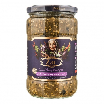 کنسرو ترشی لیته بادمجان کبابی 700 گرمی زرچاشت