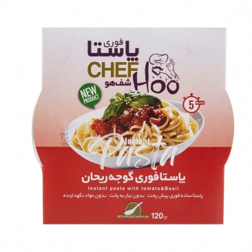 پاستا فوری گوجه ریحان 120 گرمی شف هو