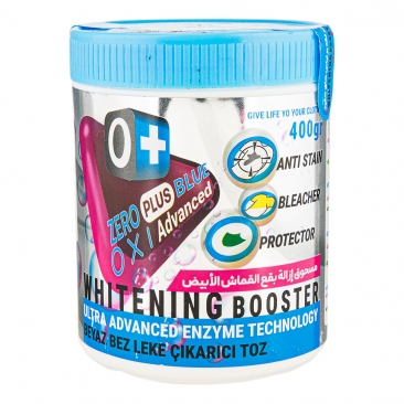 پودر لکه بر لباس سفید 400 گرمی زیرو پلاس بلو