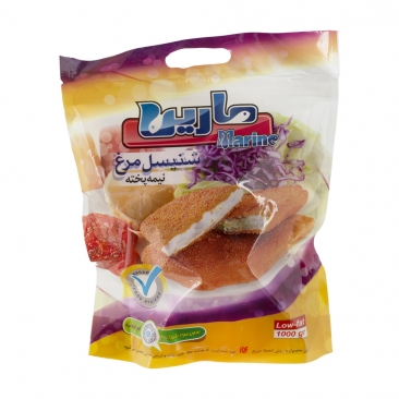 شنیسل مرغ نیمه پخته 1 کیلویی مارین