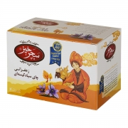 چای سیاه کیسهای زعفرانی 20 عددی سحرخیز چای سیاه کیسهای زعفرانی 20 عددی سحرخیز