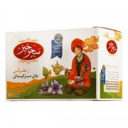 چای سبز کیسه ای زعفرانی 20 عددی سحرخیز چای سبز کیسه ای زعفرانی 20 عددی سحرخیز