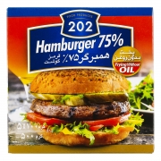 همبرگر 75 درصد گوشت 500 گرمی 202 همبرگر 75 درصد گوشت 500 گرمی 202