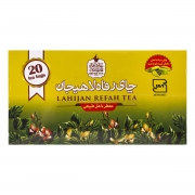 چای سیاه کیسه ای با هل 20 عددی رفاه لاهیجان چای سیاه کیسه ای با هل 20 عددی رفاه لاهیجان