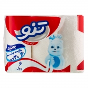 دستمال حوله ای 3 لایه 6 عددی تنو دستمال حوله ای 3 لایه 6 عددی تنو