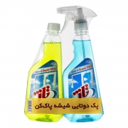 پک 2 عددی شیشه پاک کن 500 میلی لیتری تاژ پک 2 عددی شیشه پاک کن 500 میلی لیتری تاژ