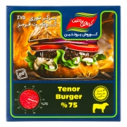 برگر تنوری 75 درصد گوشت قرمز 4 عددی کوروش پروتئین برگر تنوری 75 درصد گوشت قرمز 4 عددی کوروش پروتئین