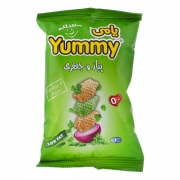 اسنک پیاز و جعفری 40 گرمی یامی اسنک پیاز و جعفری 40 گرمی یامی