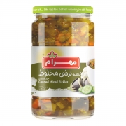 ترشی مخلوط 660 گرمی مهرام ترشی مخلوط 660 گرمی مهرام