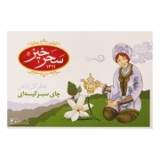 چای سبز کیسه ای با عطر گل یاس 20 عددی سحرخیز چای سبز کیسه ای با عطر گل یاس 20 عددی سحرخیز