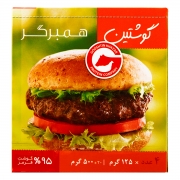 همبرگر 95 درصد 5 عددی 500 گرمی گوشتین همبرگر 95 درصد 5 عددی 500 گرمی گوشتین