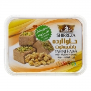حلوا ارده با شیره توت 372 گرمی شیررضا حلوا ارده با شیره توت 372 گرمی شیررضا