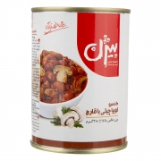 کنسرو لوبیا چیتی با قارچ 380 گرمی بیژن