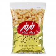 بادام زمینی نمکی 350 گرمی مزمز بادام زمینی نمکی 350 گرمی مزمز