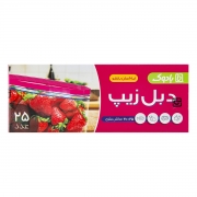 کیسه فریزر دبل زیپ 25 عددی بادوک کیسه فریزر دبل زیپ 25 عددی بادوک