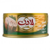 کنسرو ماهی تون در روغن مایع با شوید 180 گرمی لادن طلایی کنسرو ماهی تون در روغن مایع با شوید 180 گرمی لادن طلایی