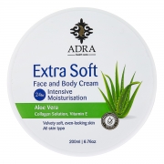 کرم مرطوب کننده دست و صورت حاوی عصاره آلوئه‌ورا و روغن بادام شیرین آدرا