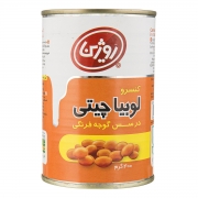 کنسرو لوبیا چیتی در سس گوجه فرنگی 400 گرمی روژین